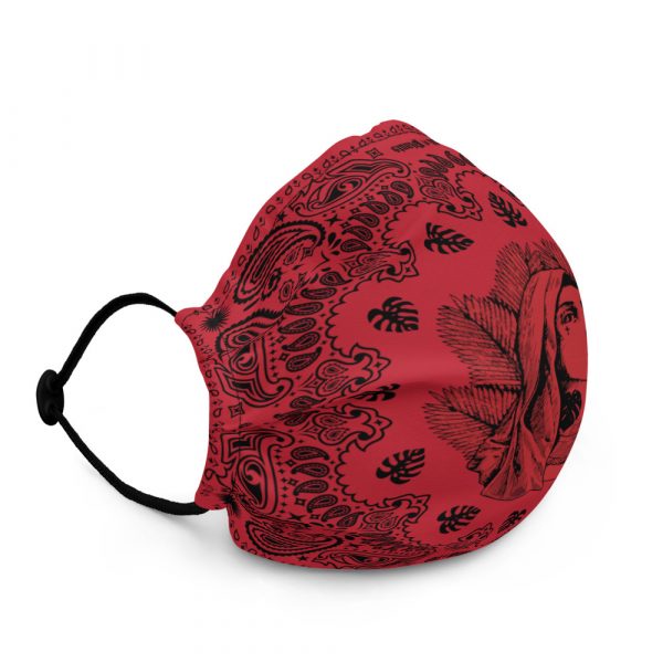 Mother of Monstera Red Premium Microfiber Face Mask