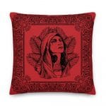 Our Lady of Perpetual Growth Red 22″ x 22″ Premium Pillow