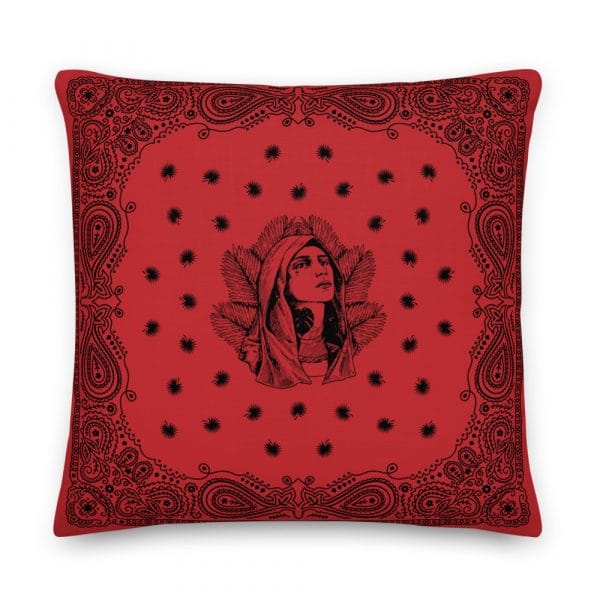 Full of Grace Red 22″ x 22″ Premium Pillow