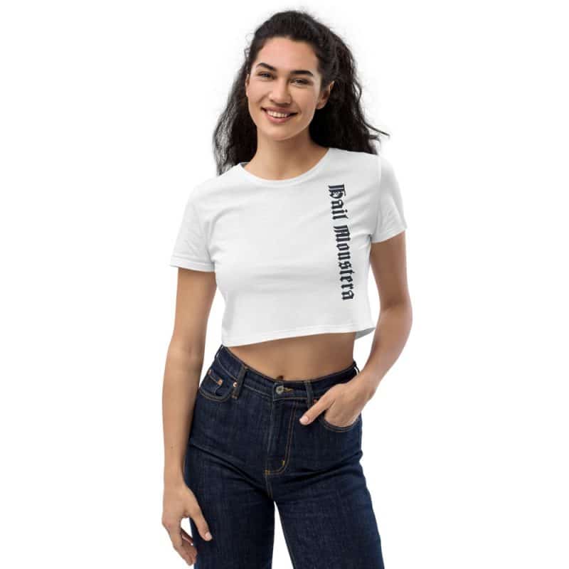 Cult of Plants White Organic Crop Top