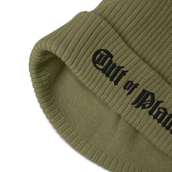 Cult of Plants Olive Organic Ribbed Beanie
