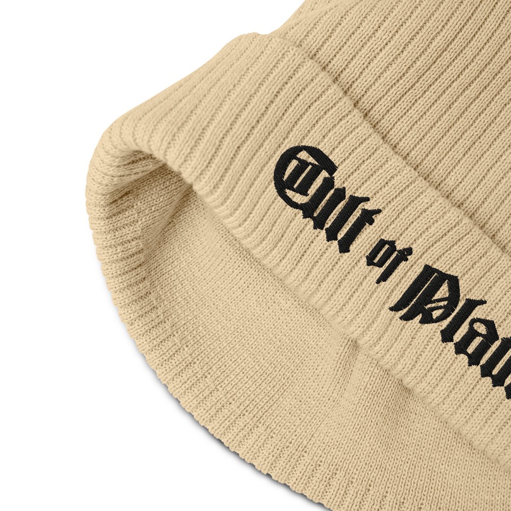 Cult of Plants Sand Organic Ribbed Beanie