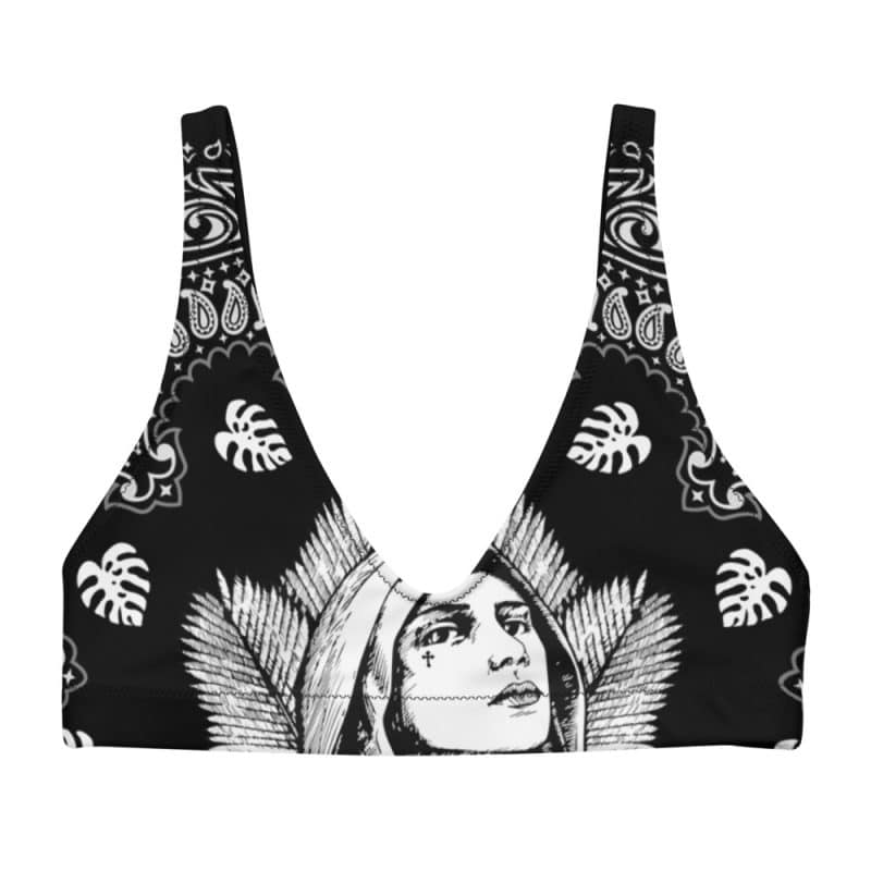 Mother of Monstera Recycled Padded Bikini Top