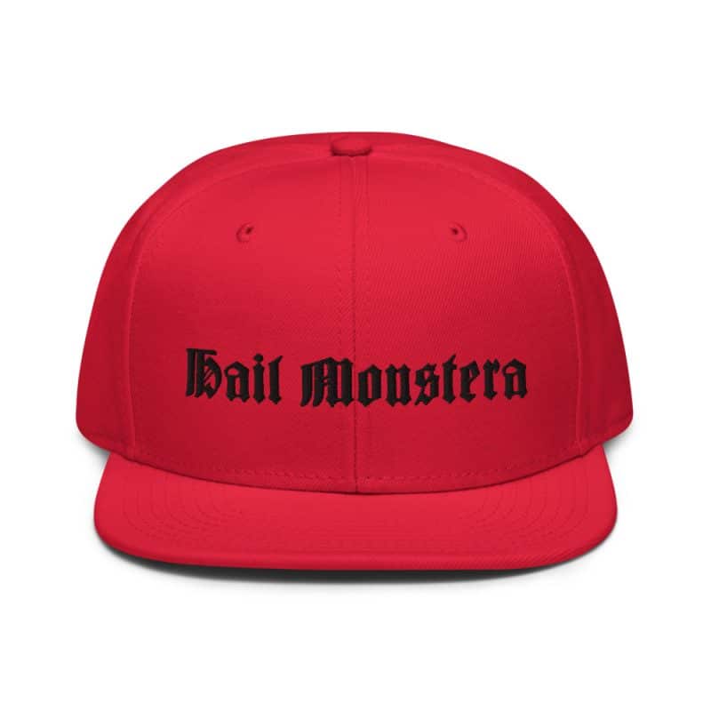 Hail Monstera Sacrament 3D Puff Embroidered Snapback Hat